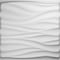 Ekena Millwork Ripple EnduraWall Decorative 3D Wall Panel, White, 19 5/8"W x 19 5/8"H WP20X20RPWH - alternate 1